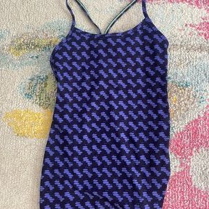 Ivivva Lululemon Purple Patterned Power Y Tank